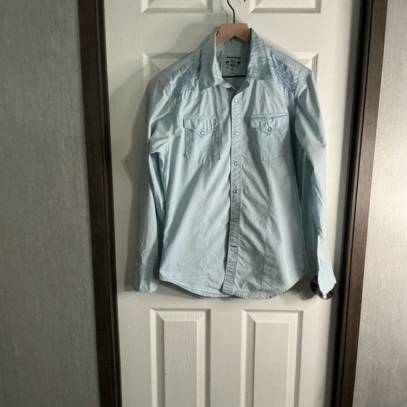 Guess Men's Light Blue Shirt Size Small - Picture 2 of 7
